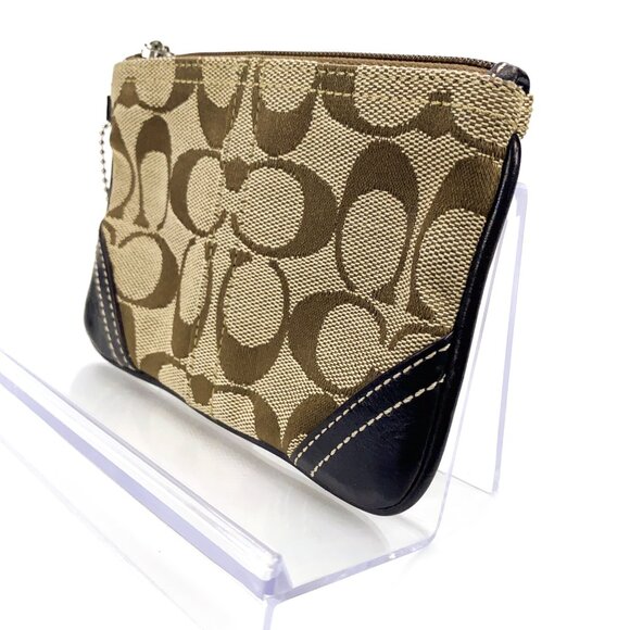 COACH Signature Pouch Wristlet Demi - Picture 3 of 10